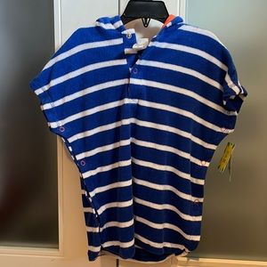 NWT STRIPED COVERUP 18 months - terry cloth - spf 50